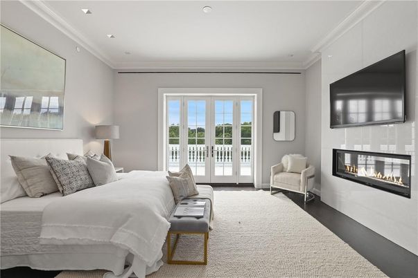 Bedroom, Fireplace, Interior, Recessed Lighting