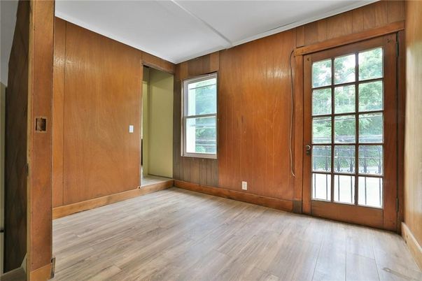 Empty room, Interior, Wood Texture Flooring, Wooden Walls