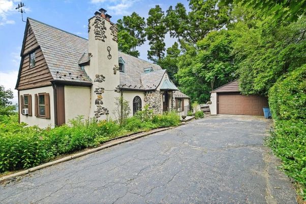 Detached Garage, Exterior, Facade, Tudor Revival