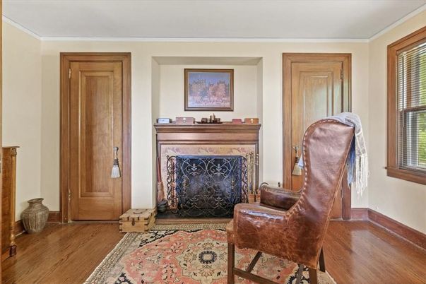 Fireplace, Interior, Wood Texture Flooring