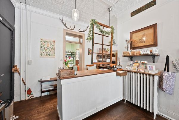 Home Office, Interior, Pendant Lights, Wood Texture Flooring