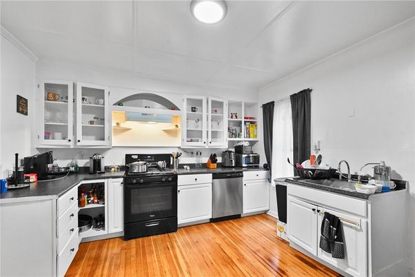 Interior, Kitchen, Wood Texture Flooring