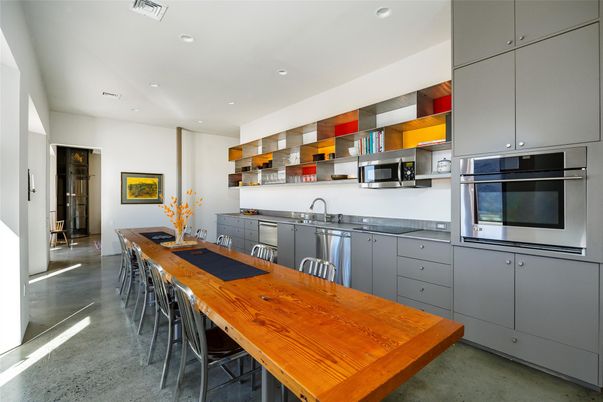 Dining room, Interior, Kitchen, Recessed Lighting, Stainless Steel Appliances