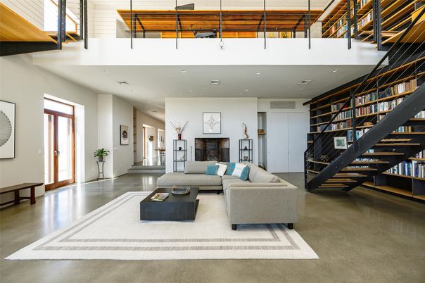 Interior, Living room, Recessed Lighting