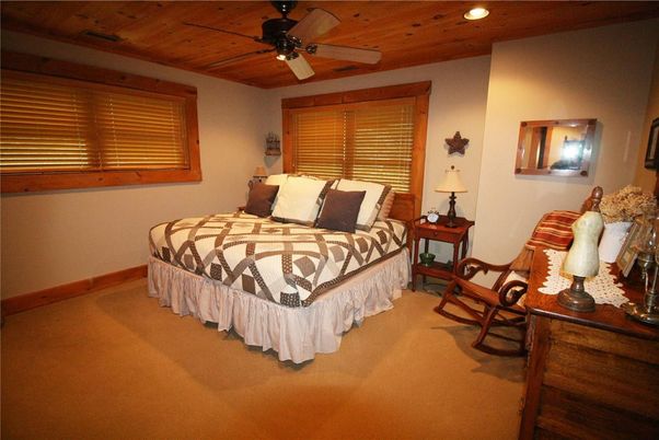 Bedroom, Interior, Recessed Lighting, Wooden Ceilings
