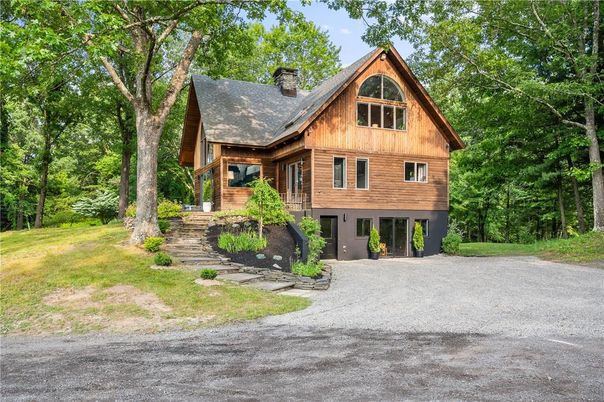 Backyard, Exterior, Facade, Log Home