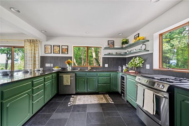 Interior, Kitchen, Recessed Lighting, Stainless Steel Appliances