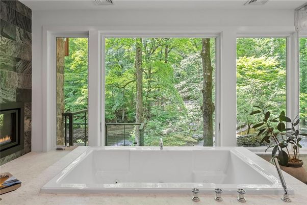 Bathroom, Fireplace, Interior