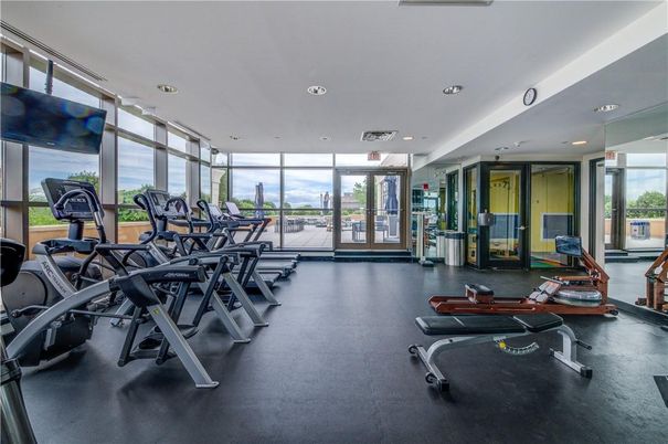 Fitness Equipment, Gym, Interior, Recessed Lighting