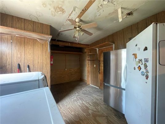 Interior, Kitchen, Wood Texture Flooring