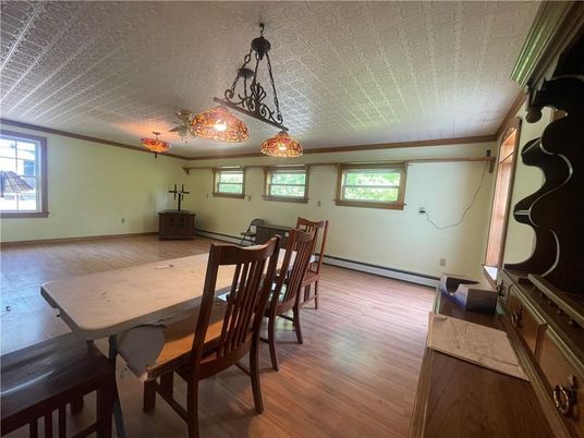 Dining room, Interior, Wood Texture Flooring