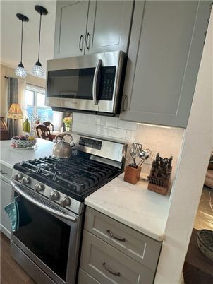 Interior, Kitchen, Pendant Lights, Stainless Steel Appliances