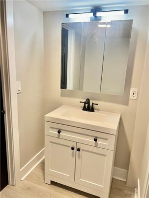 Bathroom, Interior, Wood Texture Flooring