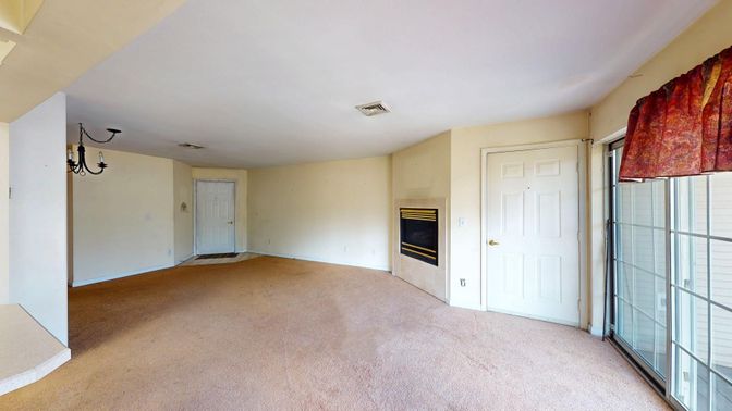 Empty room, Fireplace, Interior