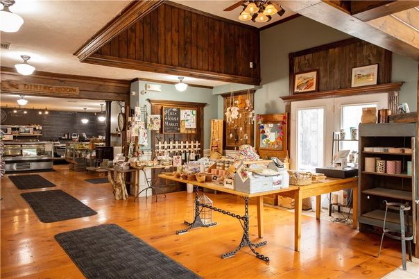 Interior, Kitchen, Pendant Lights, Stainless Steel Appliances, Wooden Beams, Wood Texture Flooring