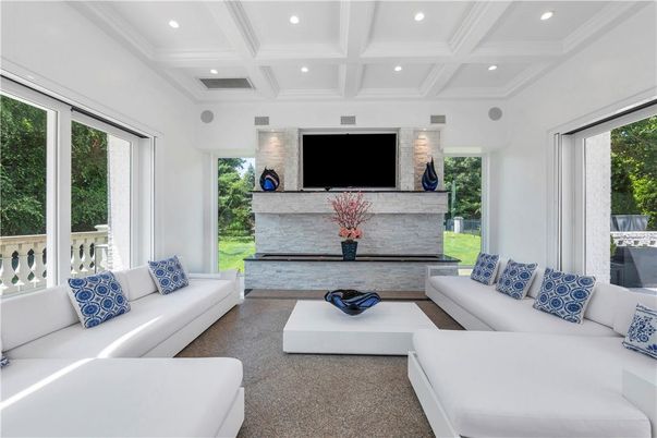 Interior, Living room, Recessed Lighting