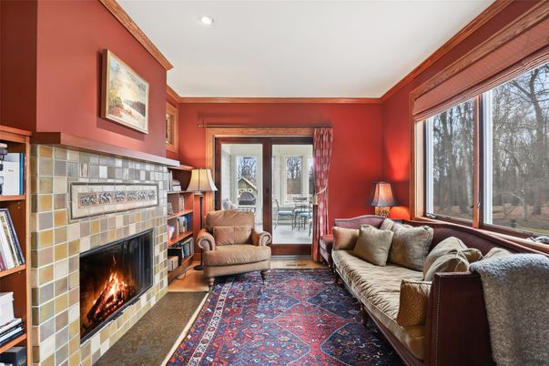 Fireplace, Interior, Living room, Recessed Lighting