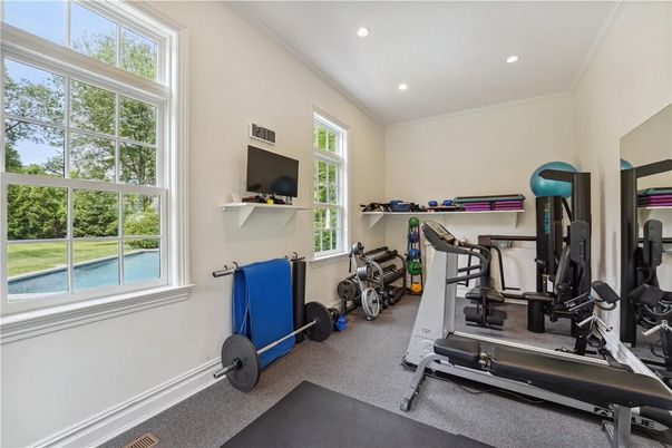 Fitness Equipment, Interior, Recessed Lighting
