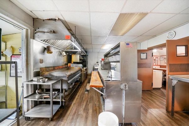 Interior, Kitchen, Wood Texture Flooring