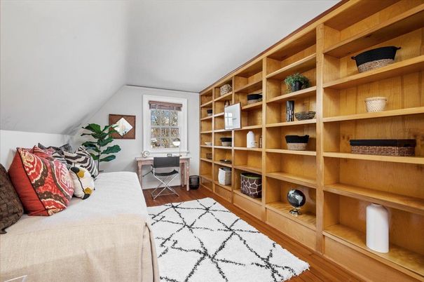 Bedroom, Home Office, Interior, Wood Texture Flooring