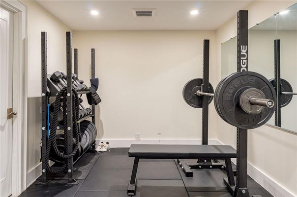 Fitness Equipment, Interior, Recessed Lighting