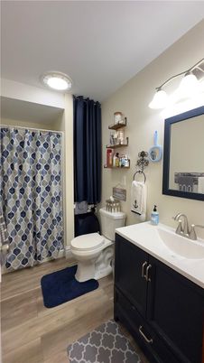 Bathroom, Interior, Wood Texture Flooring