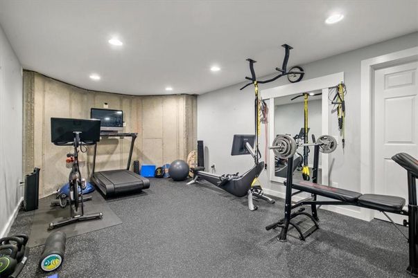 Fitness Equipment, Interior, Recessed Lighting