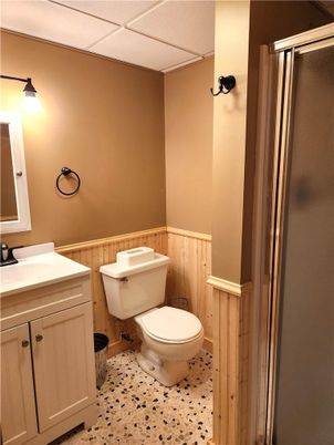 Bathroom, Interior, Wooden Walls