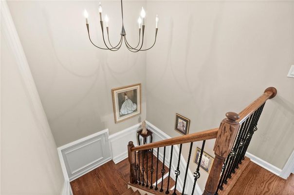 Chandelier, Interior, Wood Texture Flooring