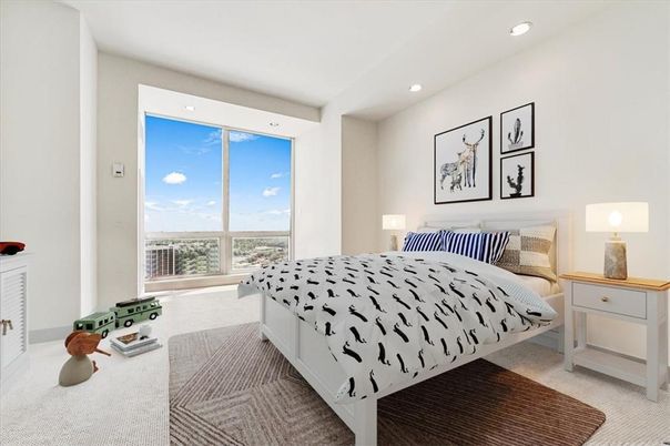 Bedroom, Interior, Recessed Lighting