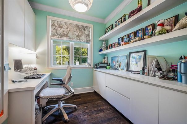 Home Office, Interior, Wood Texture Flooring