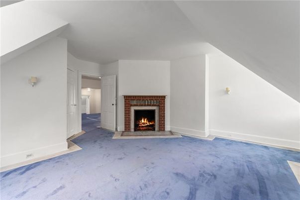 Empty room, Fireplace, Interior