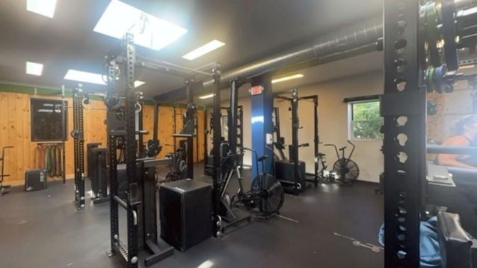 Fitness Equipment, Gym, Interior, Recessed Lighting
