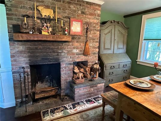 Fireplace, Interior, Stone Walls