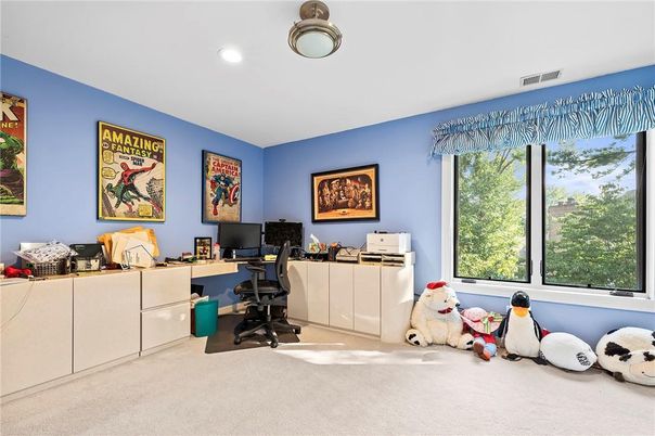Home Office, Interior, Recessed Lighting