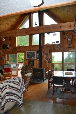 Dining room, Fireplace, Interior, Wooden Beams, Wooden Ceilings, Wood Texture Flooring, Wooden Walls