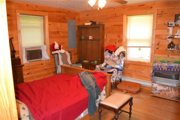 Bedroom, Interior, Wood Texture Flooring, Wooden Walls