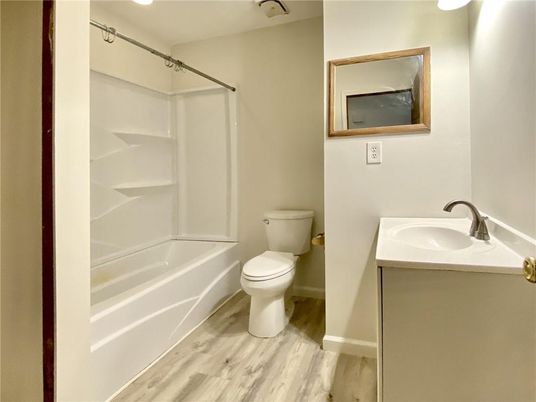 Bathroom, Interior, Wood Texture Flooring
