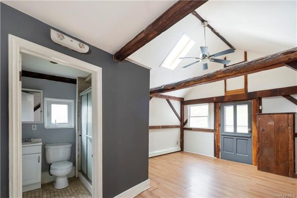 Bathroom, Interior, Wooden Beams, Wood Texture Flooring