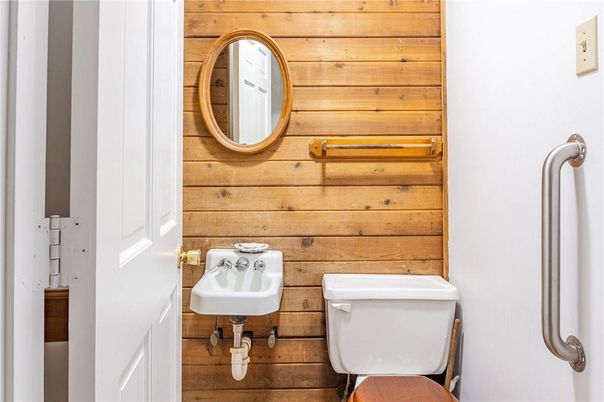 Bathroom, Interior, Wooden Walls