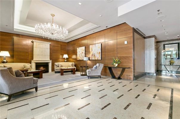 Chandelier, Fireplace, Interior, Living room, Recessed Lighting, Wooden Walls
