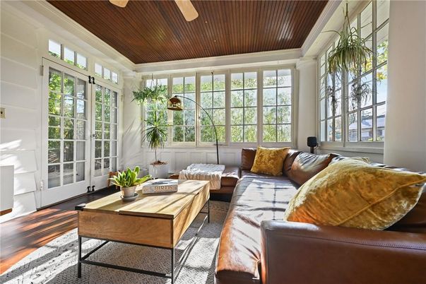 Interior, Living room, Sun Room, Wooden Ceilings, Wood Texture Flooring