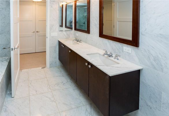 Bathroom, Dual Sink Vanities, Interior, Marble, Marble Walls