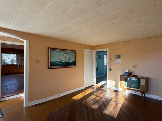 Empty room, Interior, Wood Texture Flooring