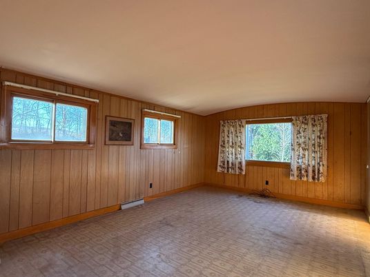 Empty room, Interior, Wooden Walls