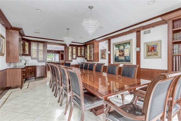 Chandelier, Dining room, Interior, Recessed Lighting