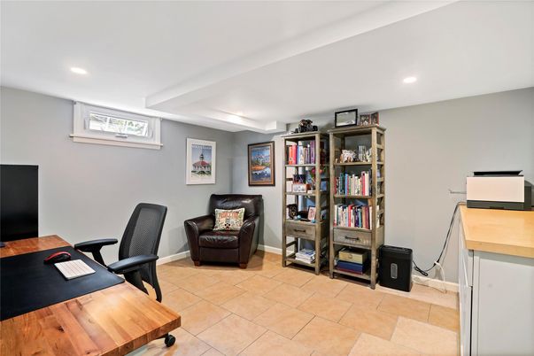 Home Office, Interior, Recessed Lighting