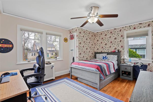 Bedroom, Home Office, Interior, Wood Texture Flooring
