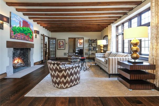 Fireplace, Interior, Living room, Wooden Beams, Wooden Ceilings, Wood Texture Flooring