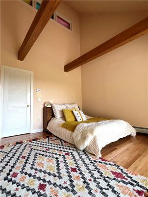 Bedroom, Interior, Wooden Beams, Wood Texture Flooring